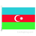 100% polyester 90*150CM Bannière Azerbaïdjan Drapeaux Azerbaïdjan